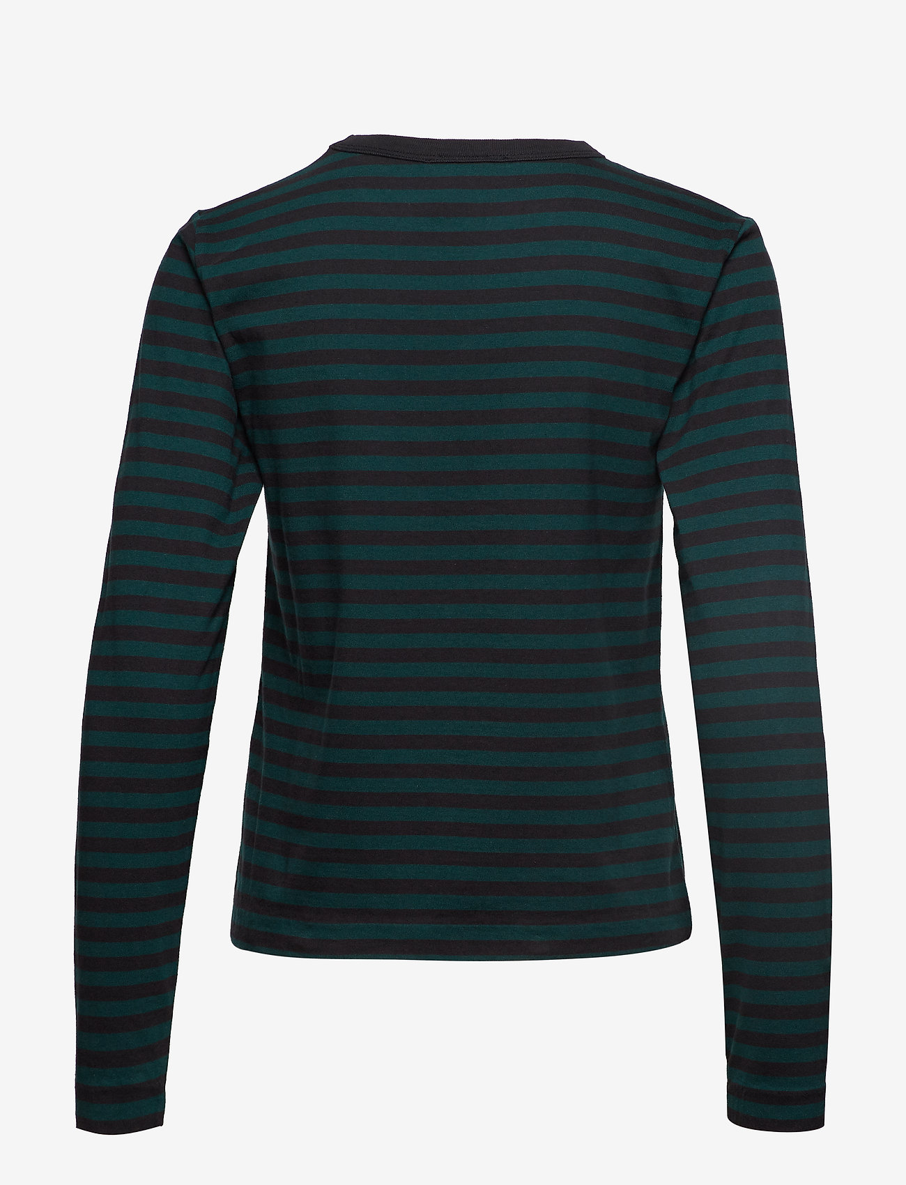 Hope - First LS Tee - deep green stripe - 1