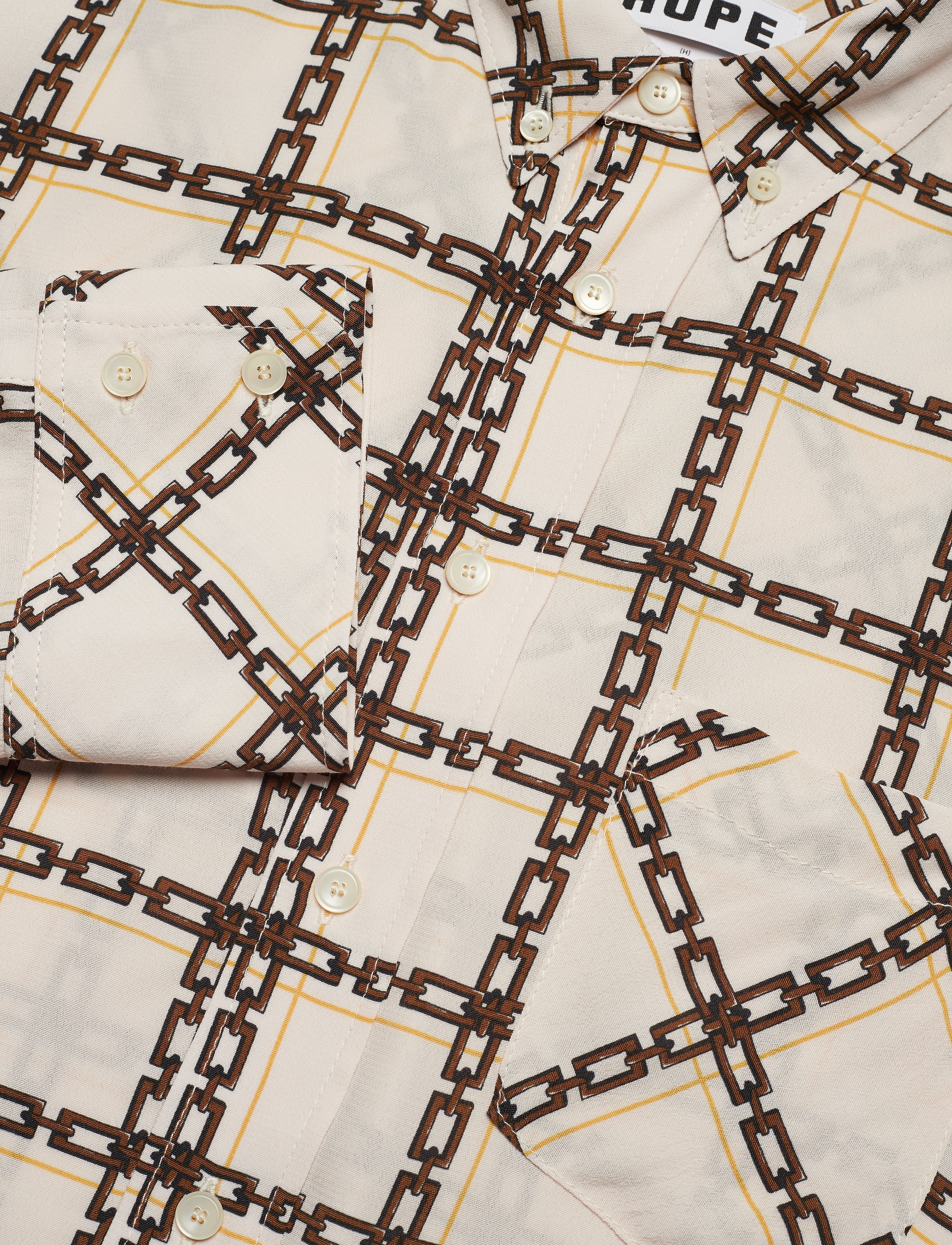 Hope - Mash Shirt - off white chain prin - 2