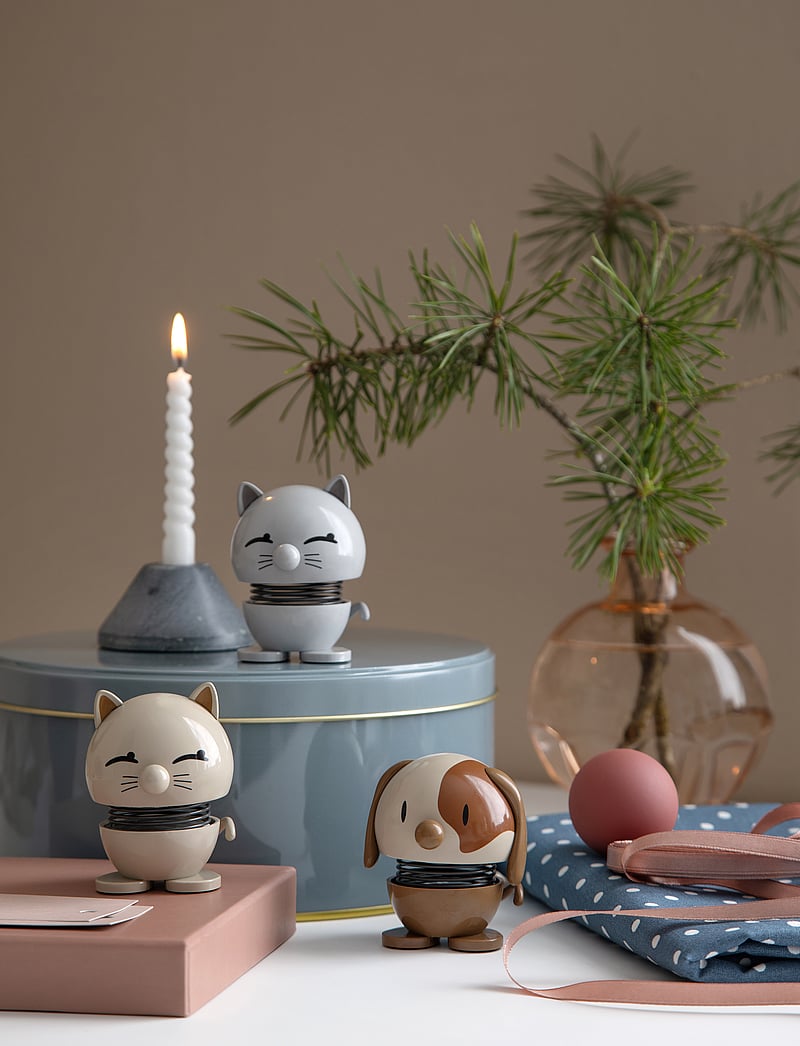 Hoptimist - Hoptimist Cat - figuren & skulpturen - light grey - 1