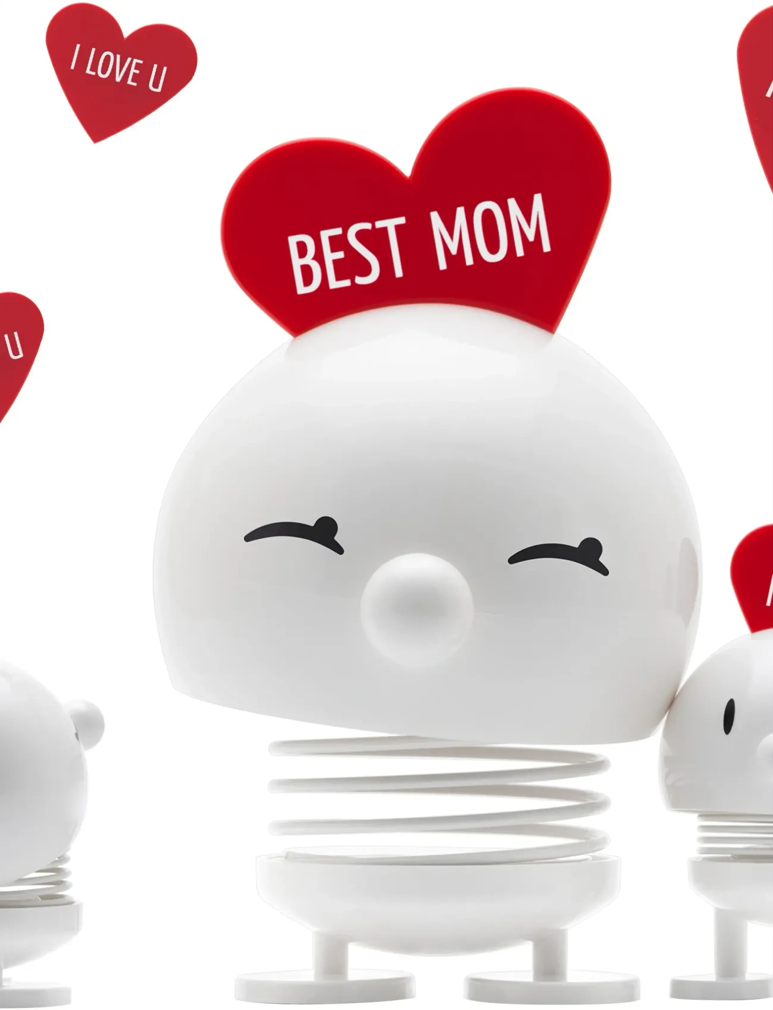 Hoptimist Hoptimist Love Bumble, S, White, Dekorativt Tilbehør-Detaljer > Porcelænsfigurer Og -Skulpturer, Unisex