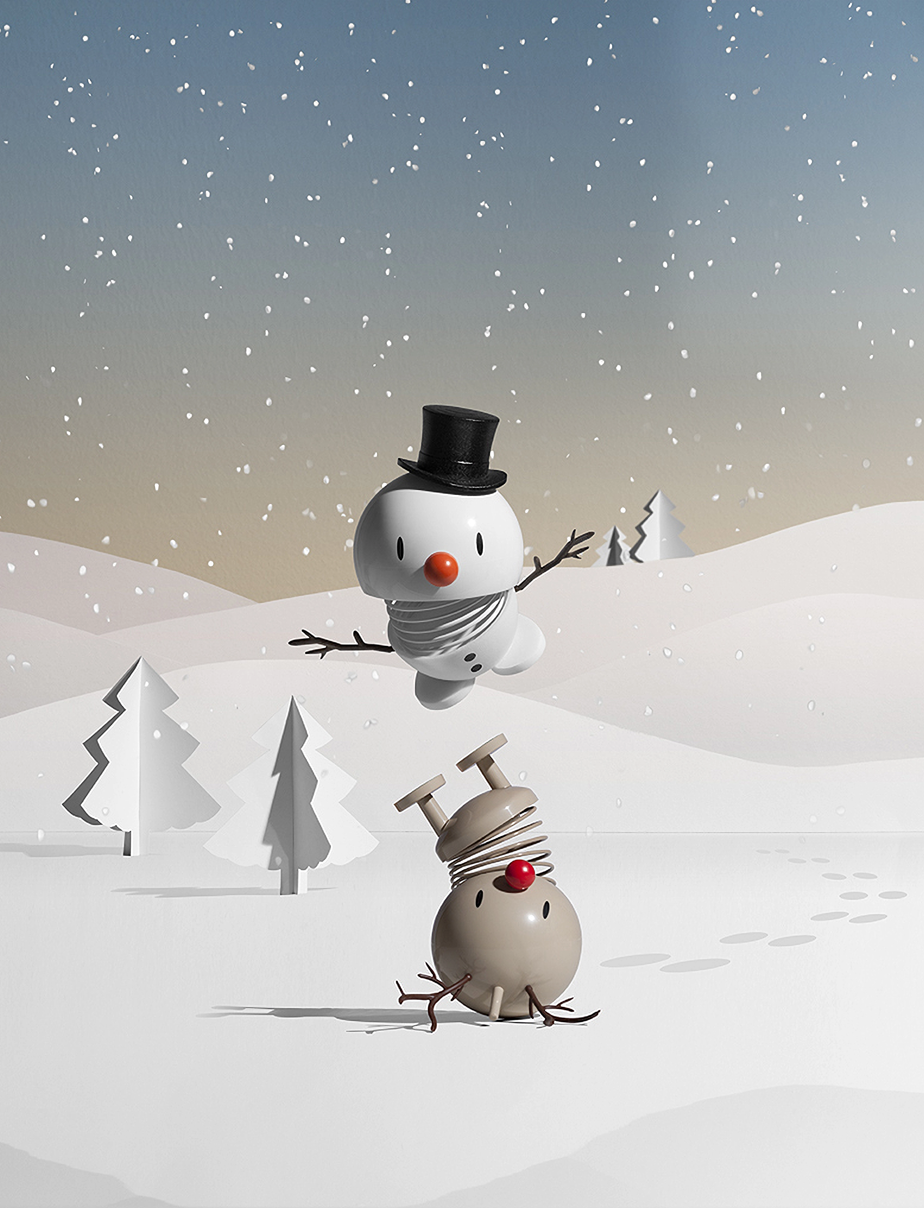 Hoptimist - Hoptimist Snowman - white - 1