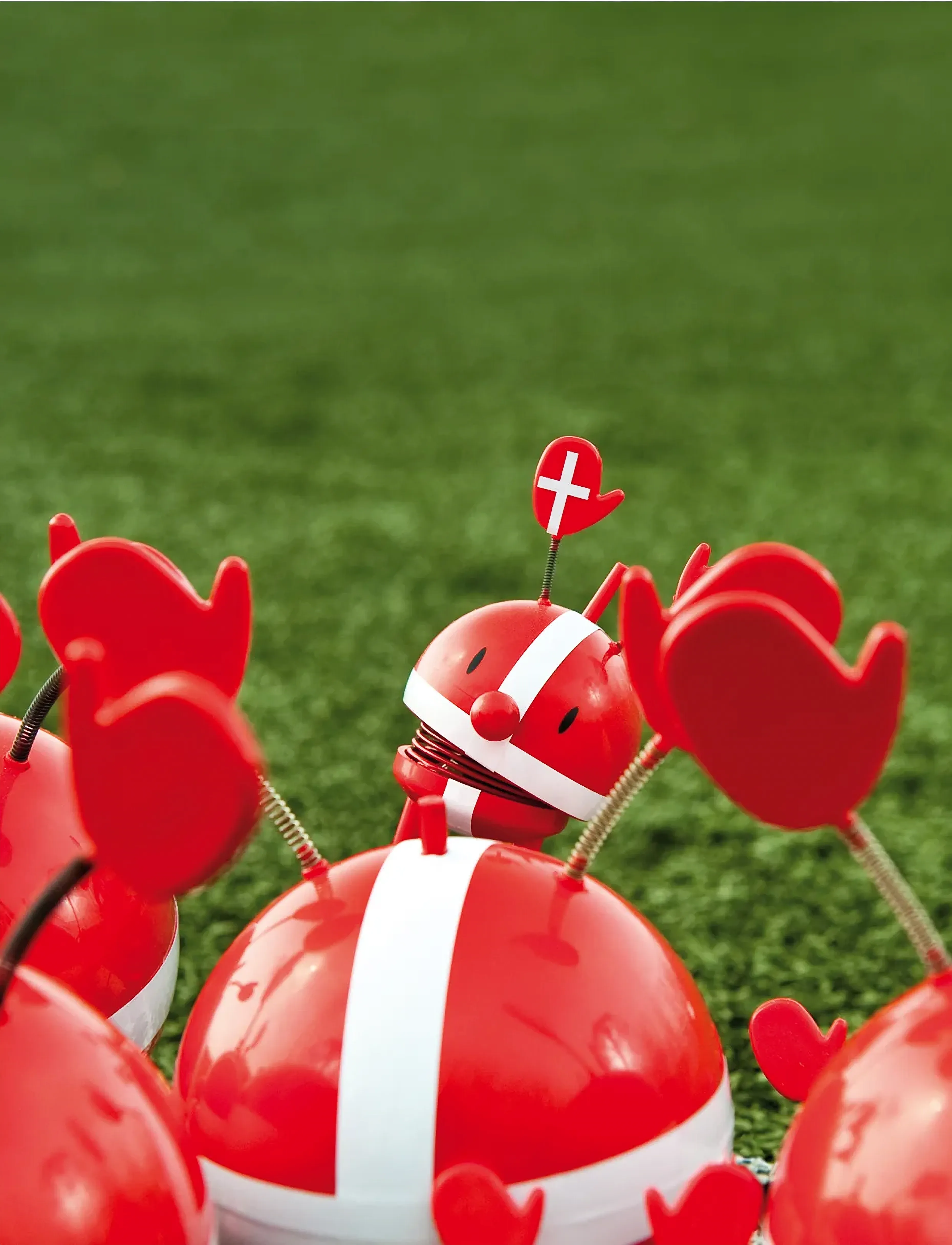 Hoptimist Roligan S Red, S, Decorative Accessories-details, Rot - Porcelain Figures & Sculptures, Homeware