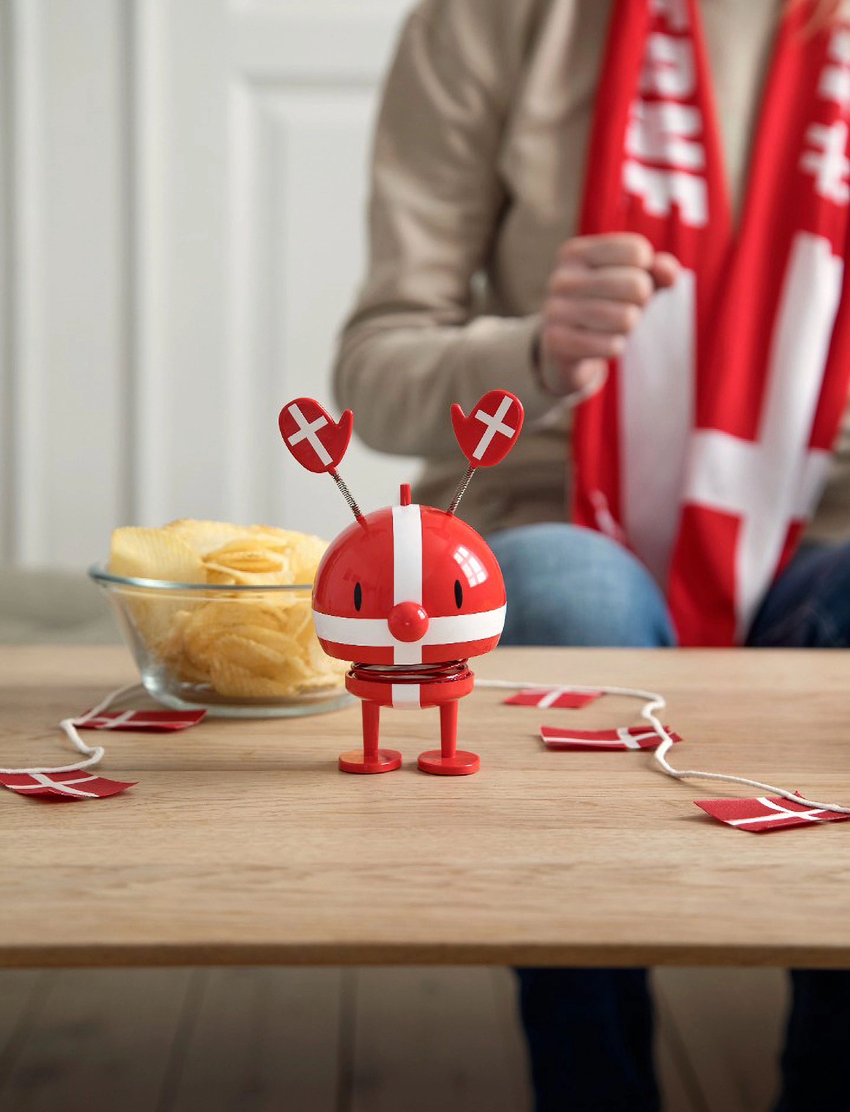 Hoptimist Hoptimist Roligan, M, Red, Dekorativt Tilbehør-Detaljer > Porcelænsfigurer Og -Skulpturer, Unisex