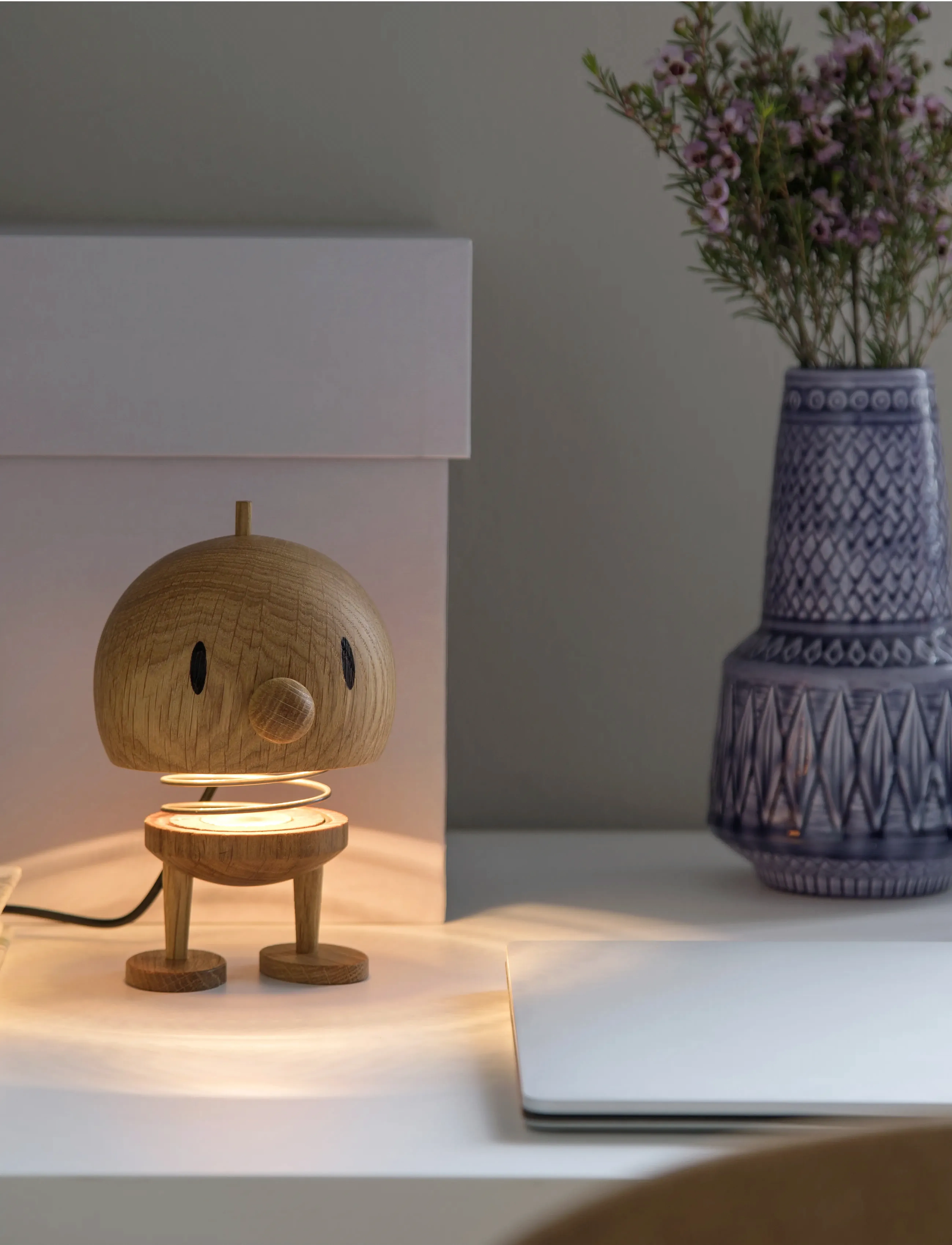 Hoptimist Lampe L Oak, L, Lamps, Braun - Table Homeware