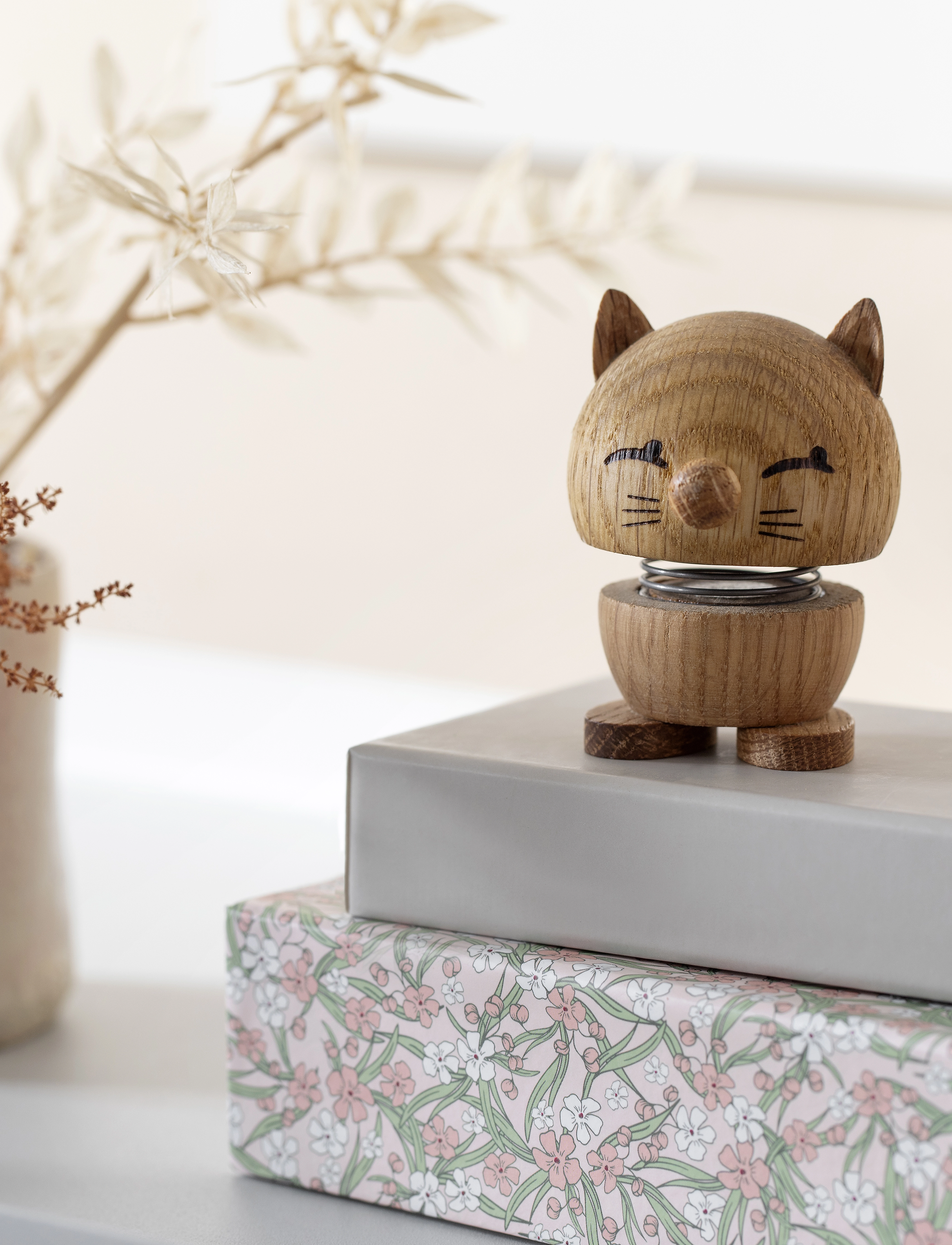 Hoptimist - Hoptimist Cat - holzfiguren - oak - 2