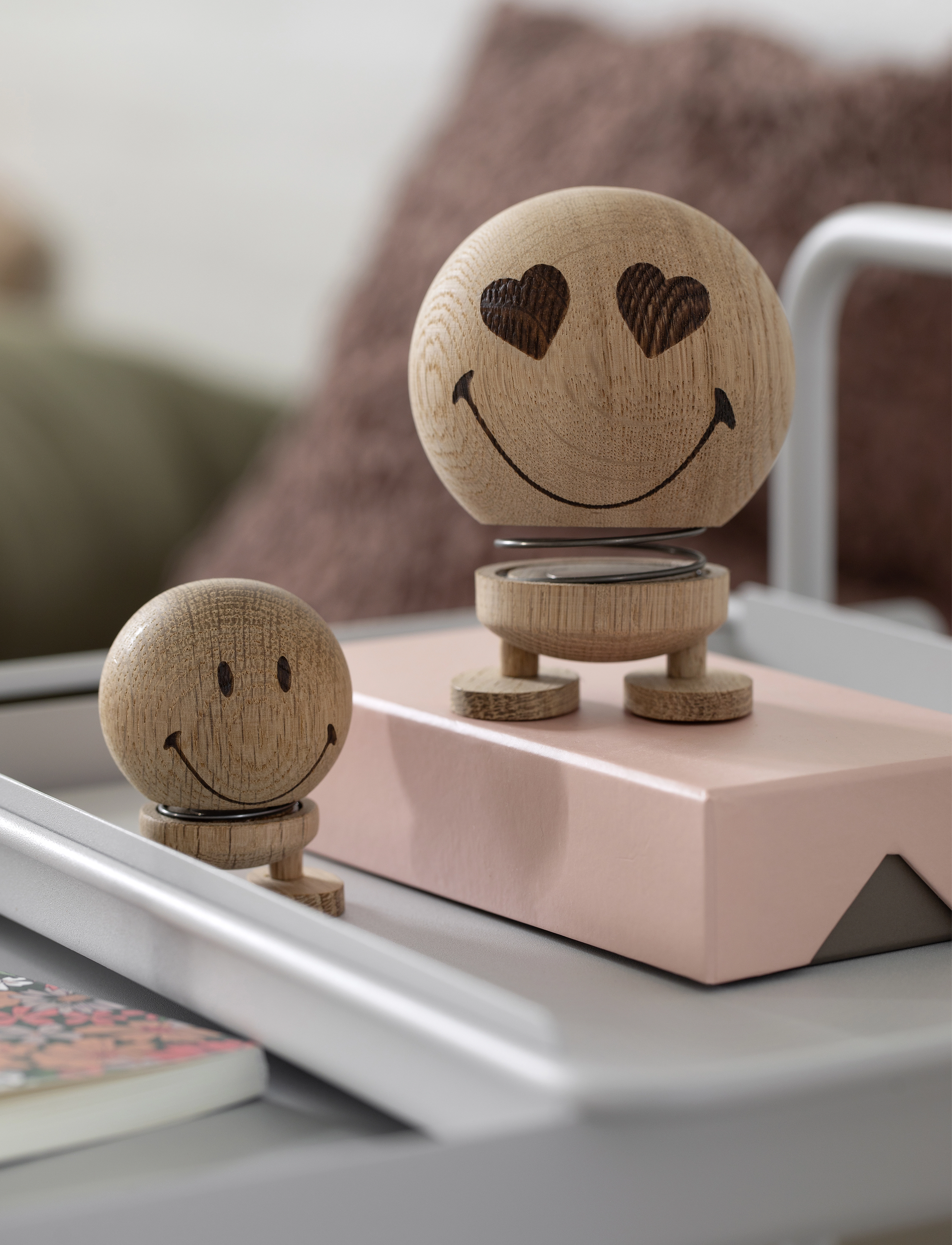 Hoptimist Hoptimist Smiley, S, Brown, Dekorativt Tilbehør-Detaljer > Træfigurer, Unisex