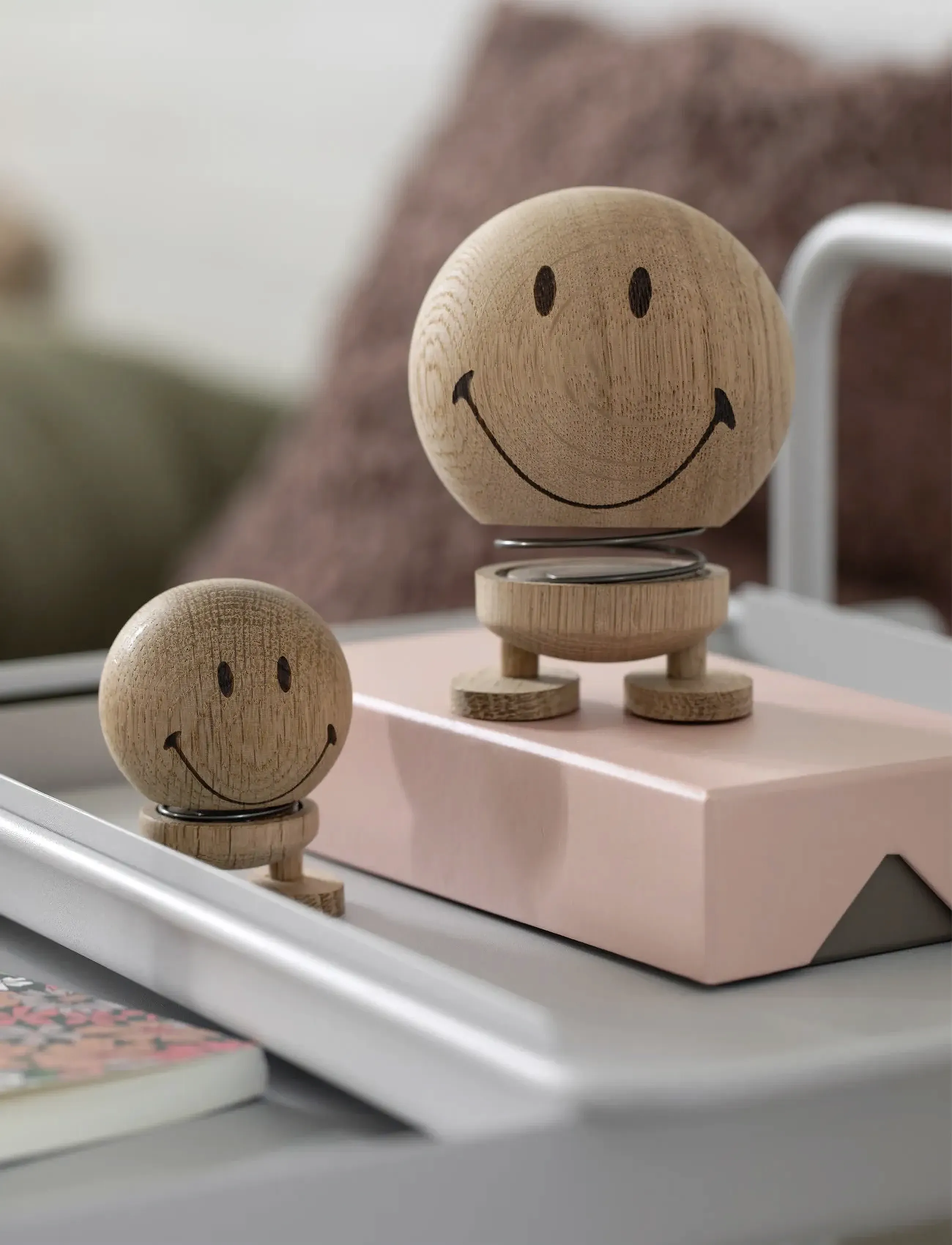 Hoptimist - Hoptimist Smiley - figūras un skulptūras - raw oak - 3