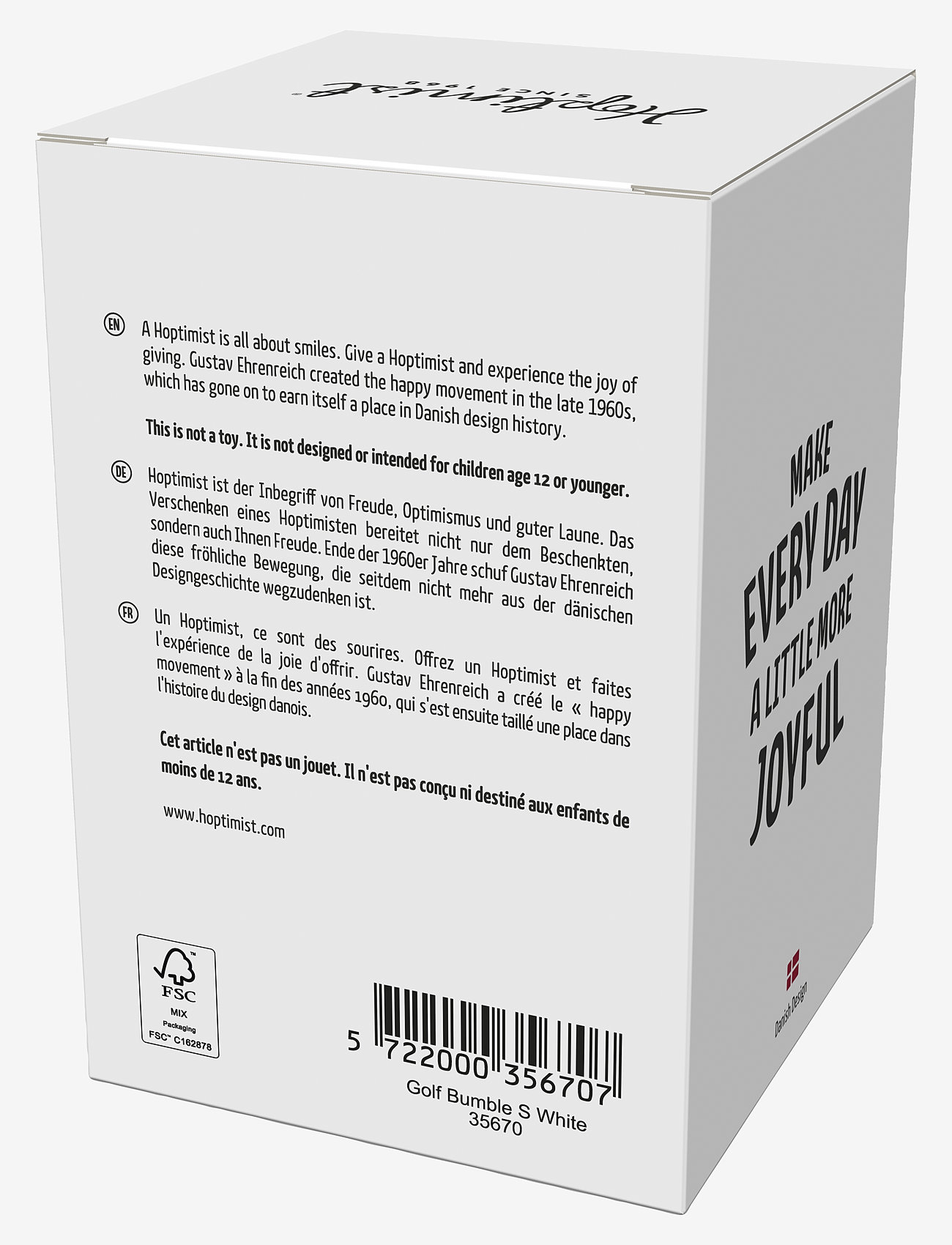 Hoptimist - Hoptimist Golf Bumble - figuri ja skulptuurid - white - 3