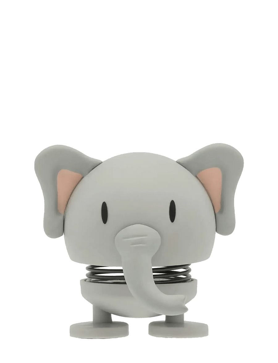 Hoptimist - Hoptimist Soft Elephant S Grey - figuren & skulpturen - grÅ - 1