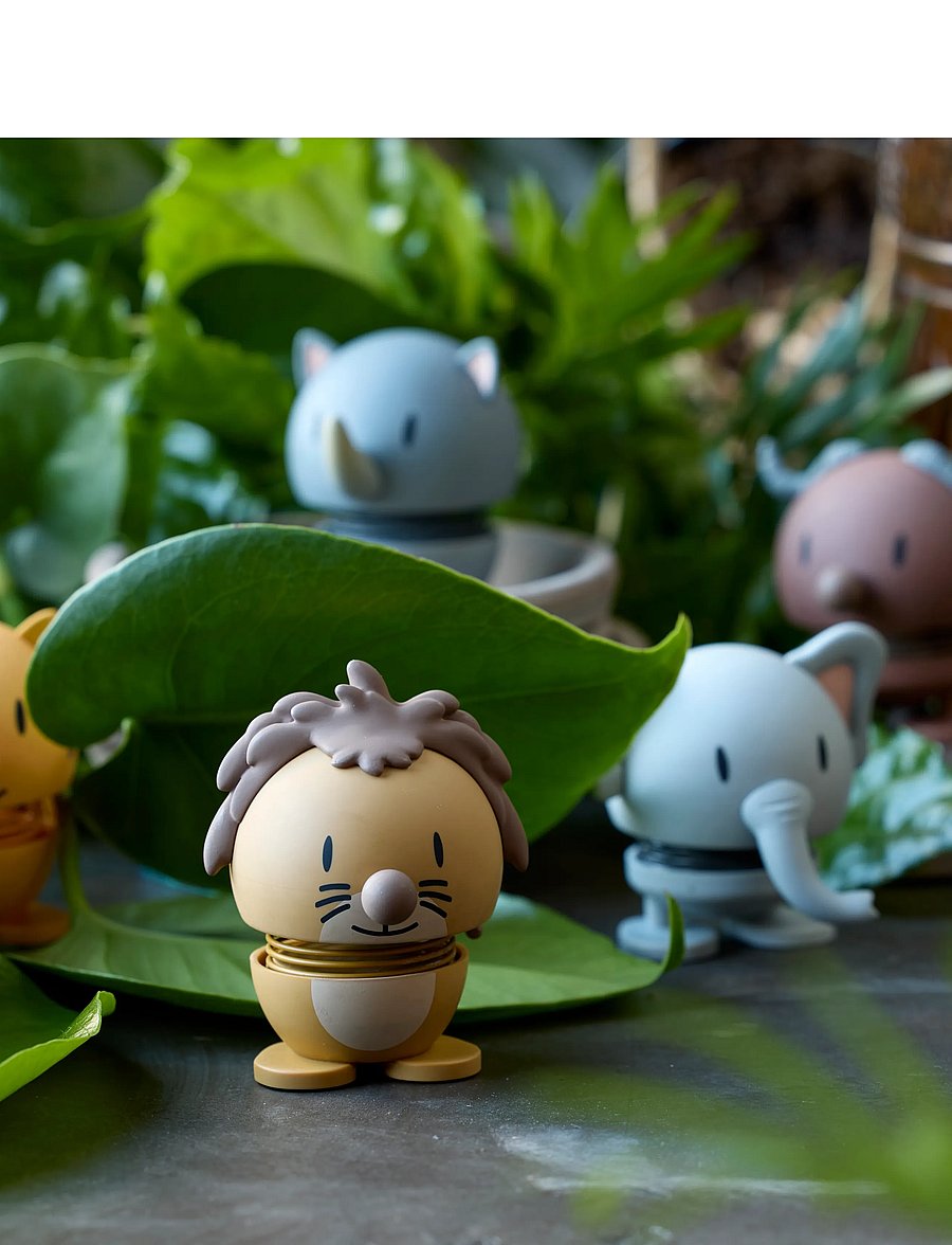 Hoptimist - Hoptimist Soft Rhino S Grey - figuren & skulpturen - grÅ - 3