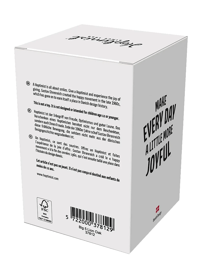 Hoptimist - Hoptimist Lion S Oak - figuren & skulpturen - brun - 3