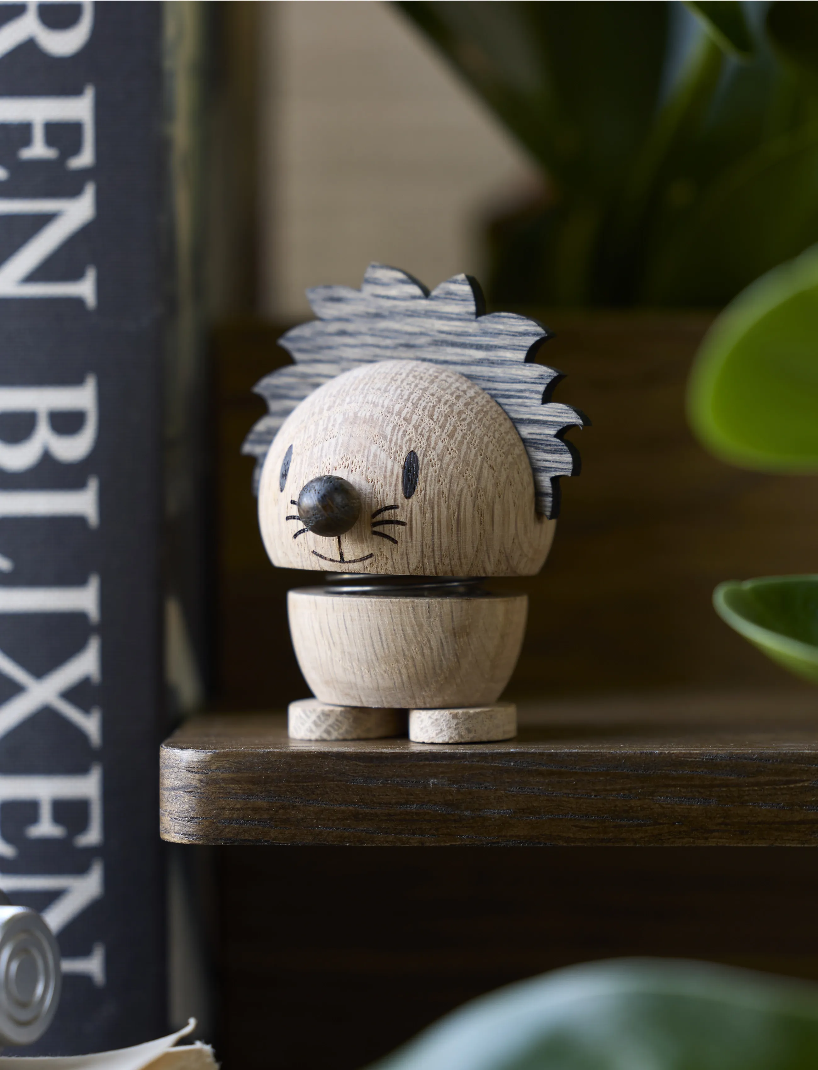 Hoptimist Hoptimist Lion S Oak, 5.6X6.2X7.8 cm x 5.6, Black, Decorative Accessories-details > Figures & Sculptures, Unisex