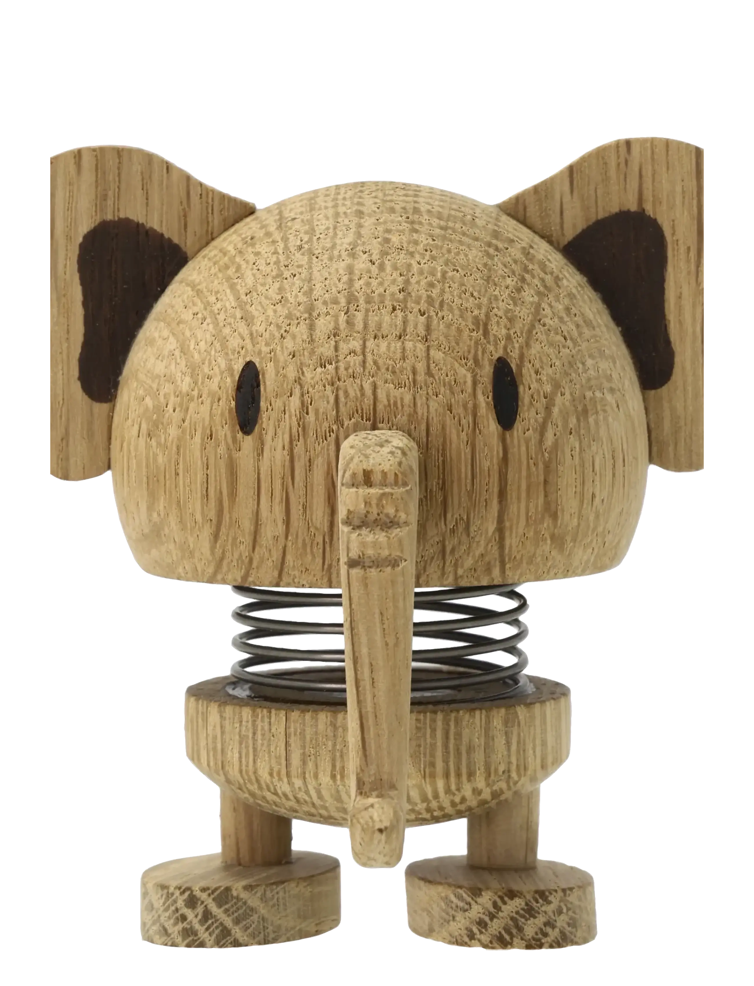 Hoptimist Elephant S Oak, Figur og skulptur, Str: 6X6.5X6.9CM x 6