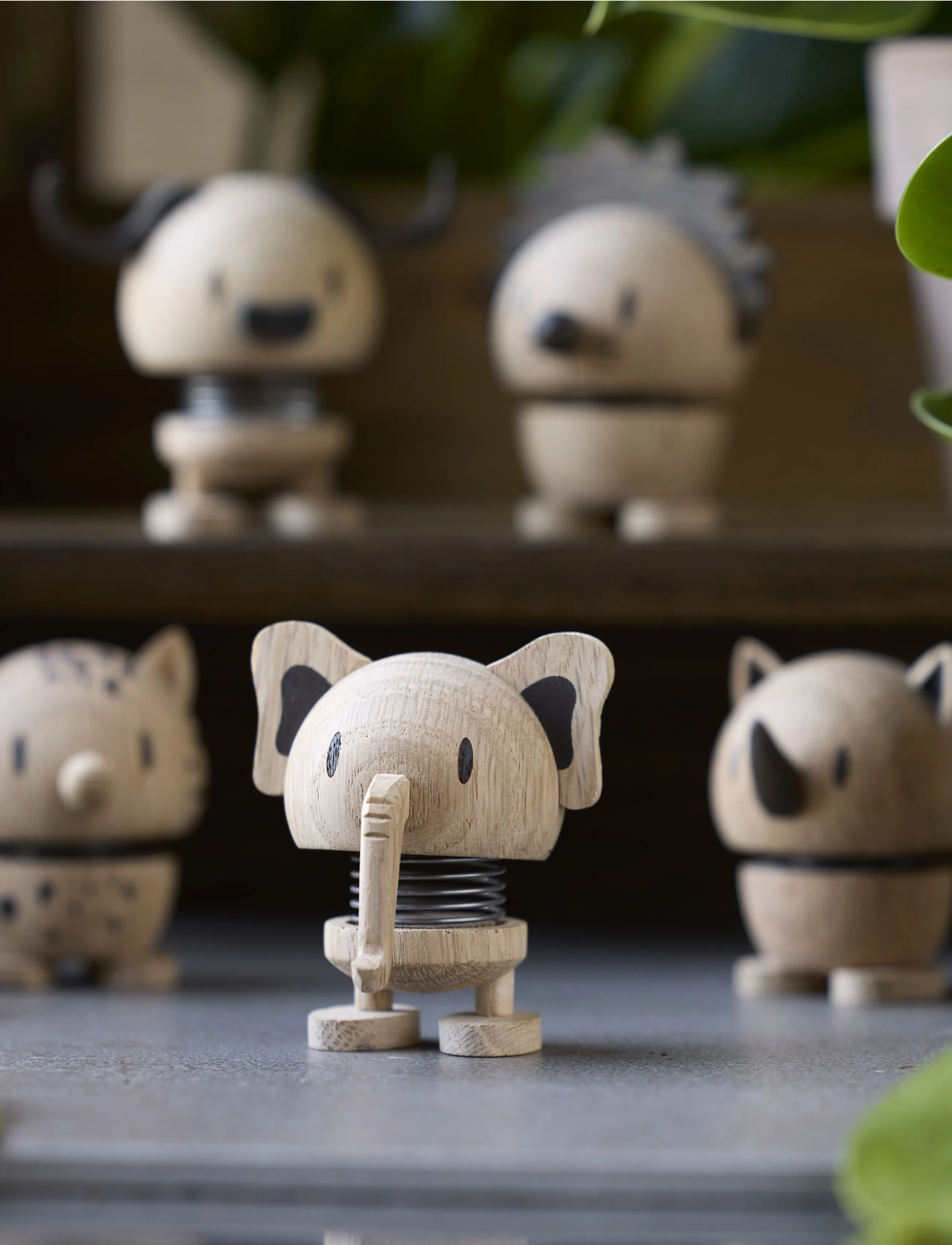 Hoptimist - Hoptimist Elephant S Oak - holzfiguren - brun - 4