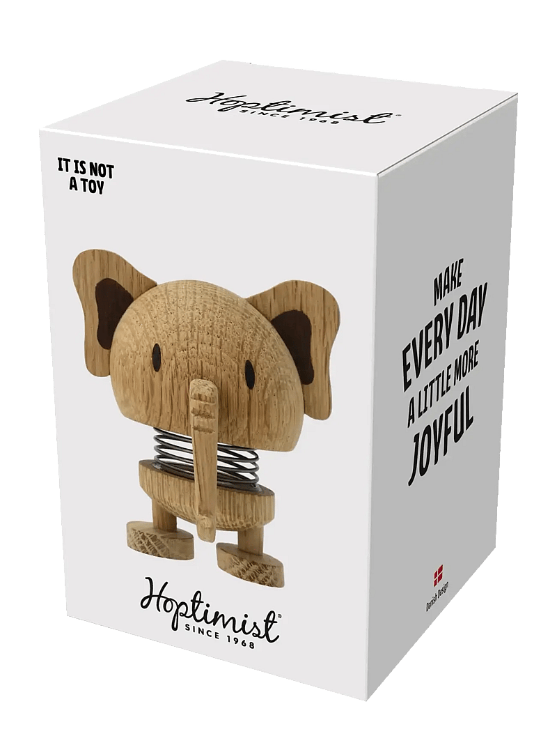 Hoptimist - Hoptimist Elephant S Oak - puidust kujud - brun - 2
