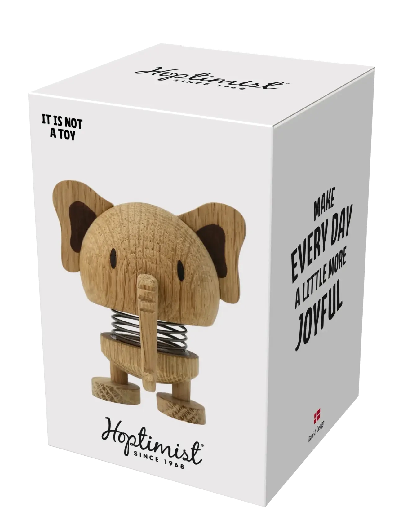 Hoptimist - Hoptimist Elephant S Oak - holzfiguren - brun - 2