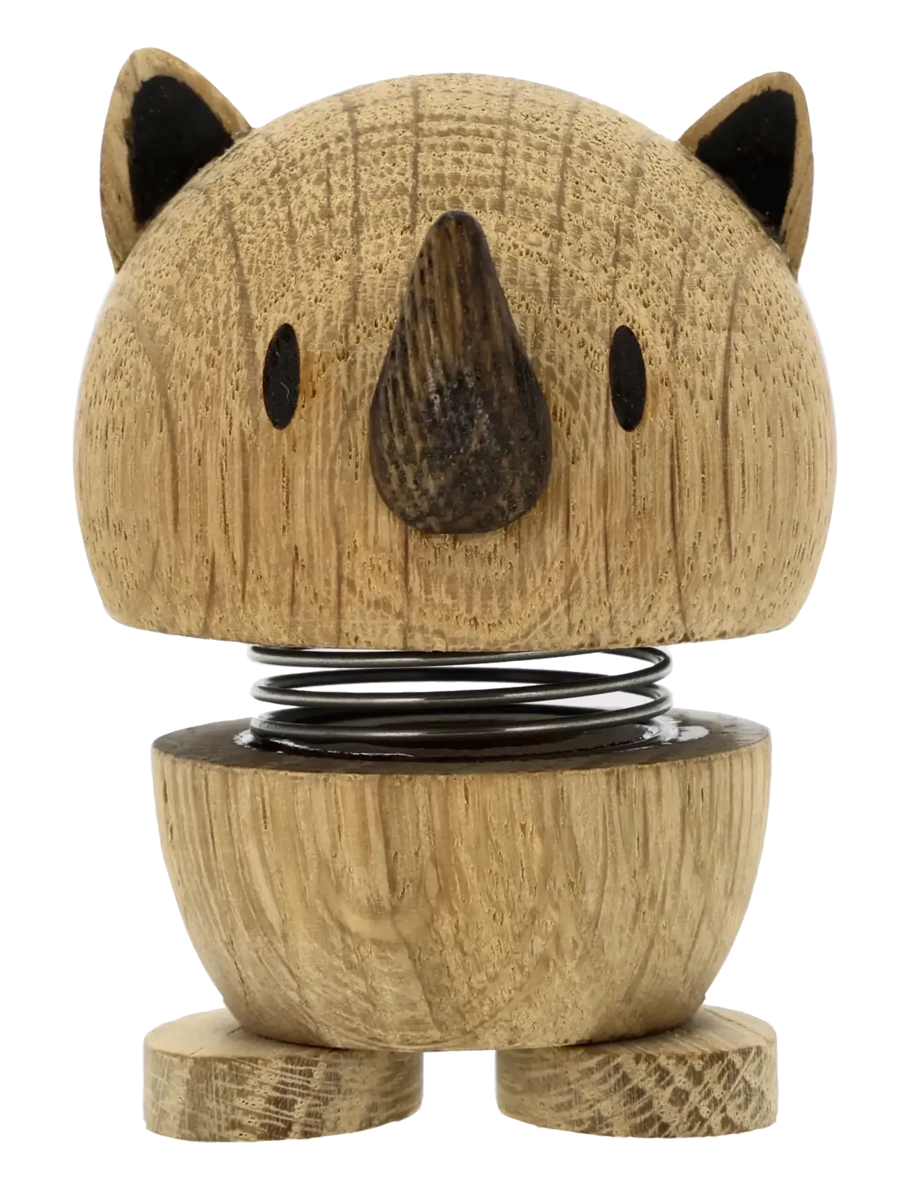 Hoptimist Rhino S Oak, Figur og skulptur, Str: 6X4.8X6.8CM x 6