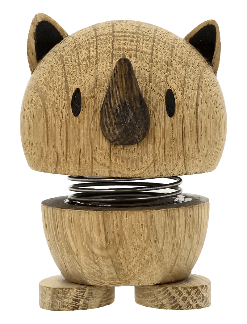 Hoptimist - Hoptimist Rhino S Oak - figuren & skulpturen - brun - 1