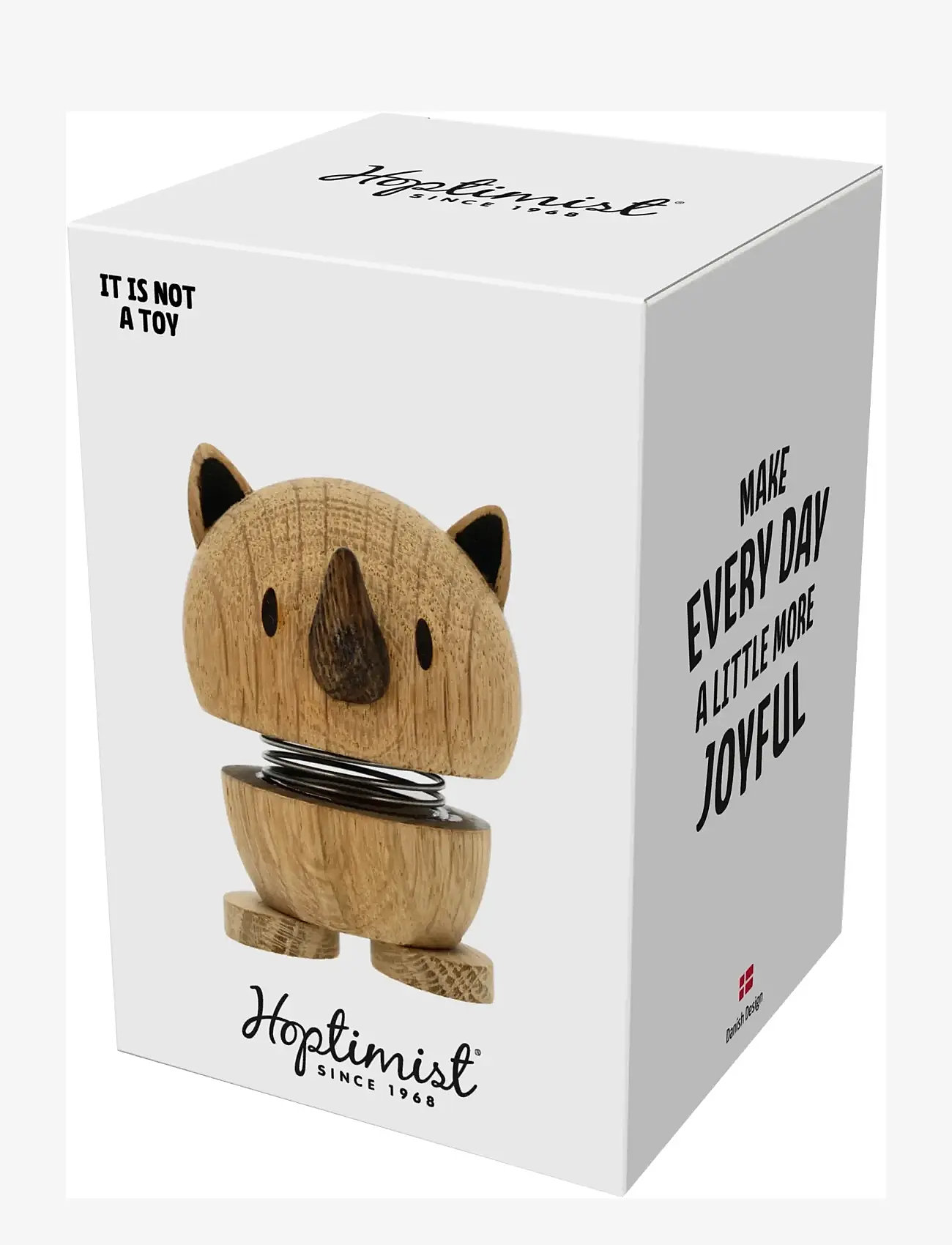 Hoptimist - Hoptimist Rhino S Oak - figures & sculptures - brun - 2