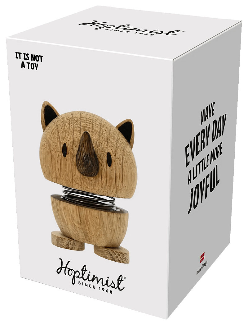 Hoptimist - Hoptimist Rhino S Oak - figuren & skulpturen - brun - 3