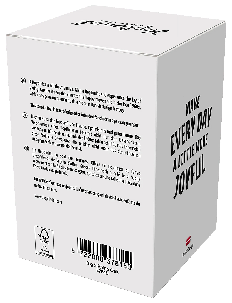 Hoptimist - Hoptimist Rhino S Oak - figuren & skulpturen - brun - 4