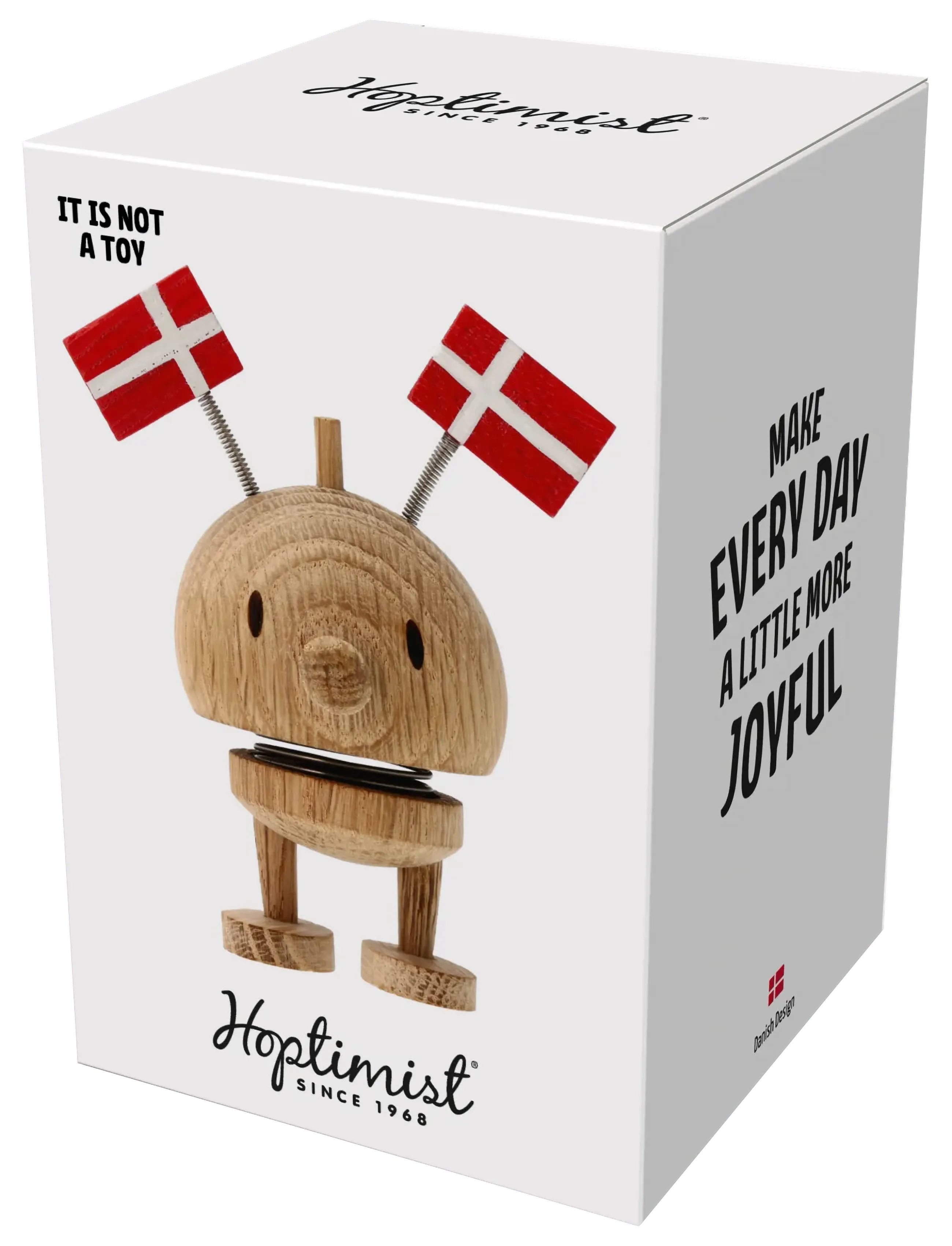 Hoptimist - Hoptimist Celebration Bumble S Raw oak - figures & sculptures - brun - 4