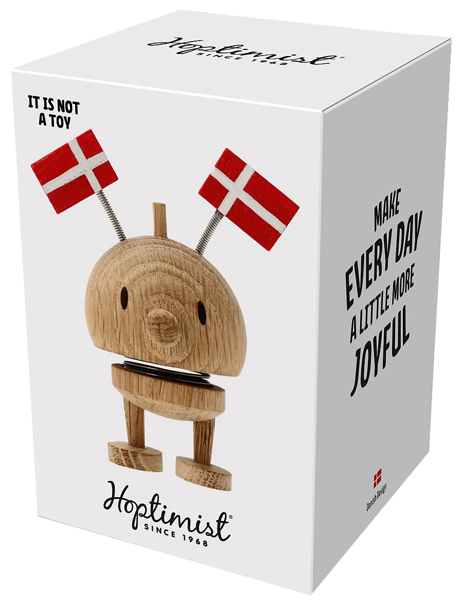 Hoptimist - Hoptimist Celebration Bumble S Raw oak - figuren & skulpturen - brun - 4
