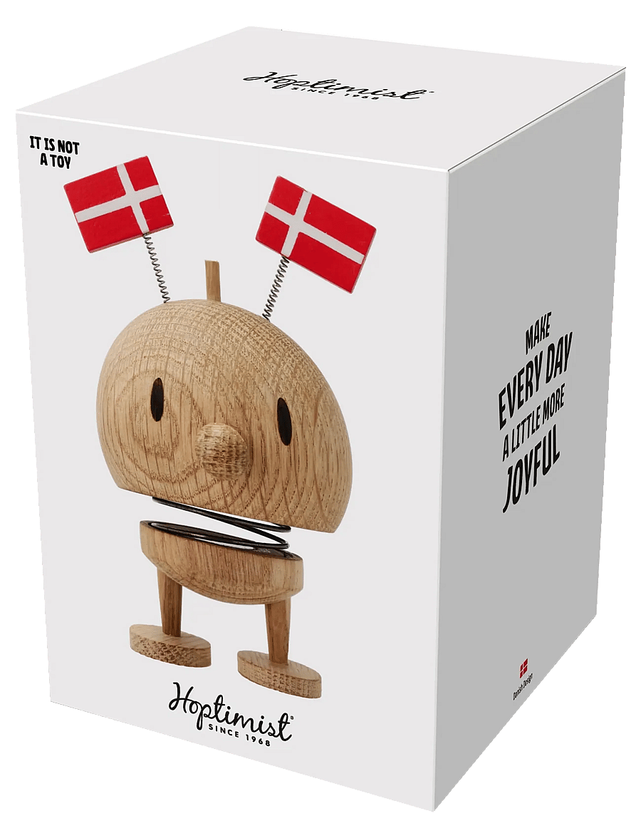 Hoptimist - Hoptimist Celebration Bumble M Raw oak - figuren & skulpturen - brun - 4