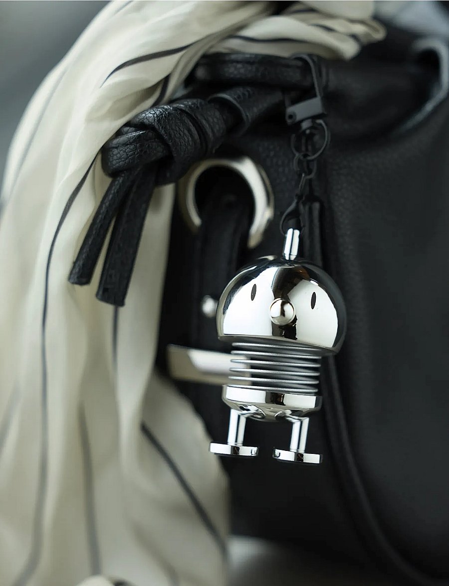 Hoptimist - Hoptimist Bag charm Chrome - figuri ja skulptuurid - metall - 0