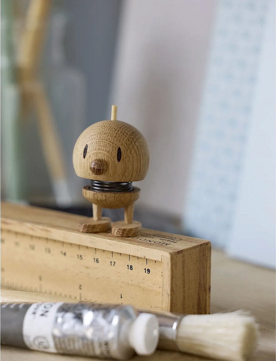 Hoptimist - Hoptimist Bumble XS Oak - figuren & skulpturen - brun - 0