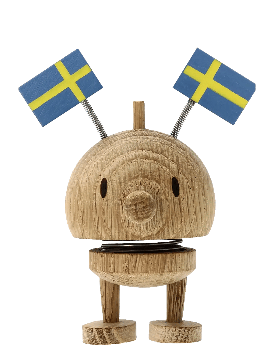 Hoptimist - Hoptimist Celebration Bumble Sweden S Raw oak - figuri ja skulptuurid - brun - 1