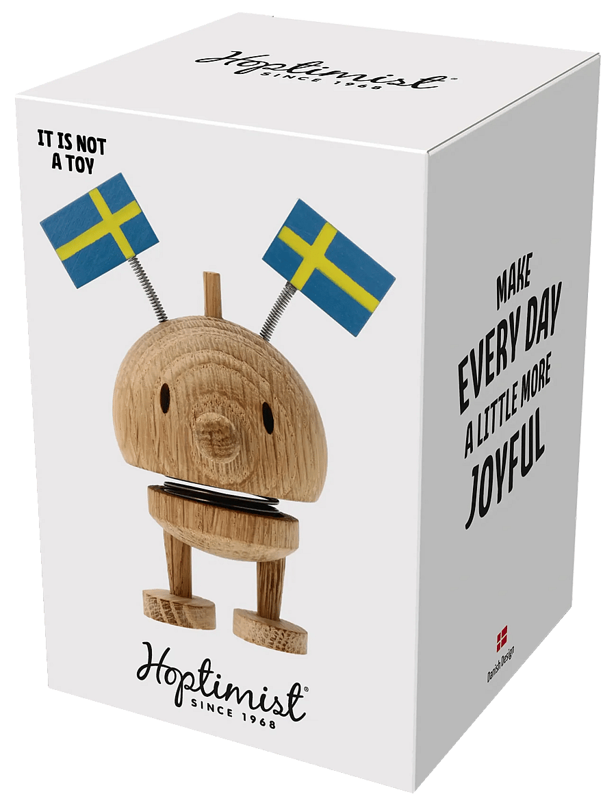 Hoptimist - Hoptimist Celebration Bumble Sweden S Raw oak - figuri ja skulptuurid - brun - 3