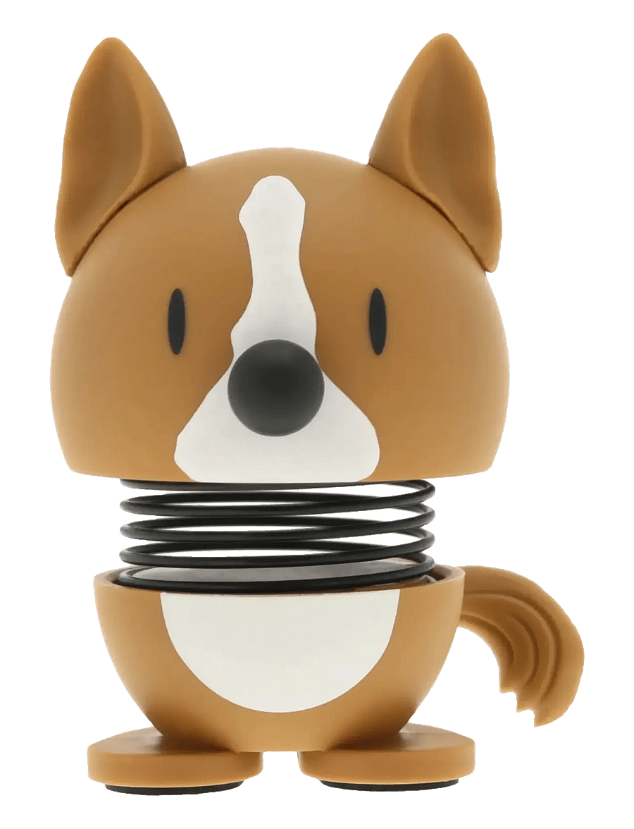 Hoptimist - Hoptimist Corgi XS Brown - figuren & skulpturen - brun - 1
