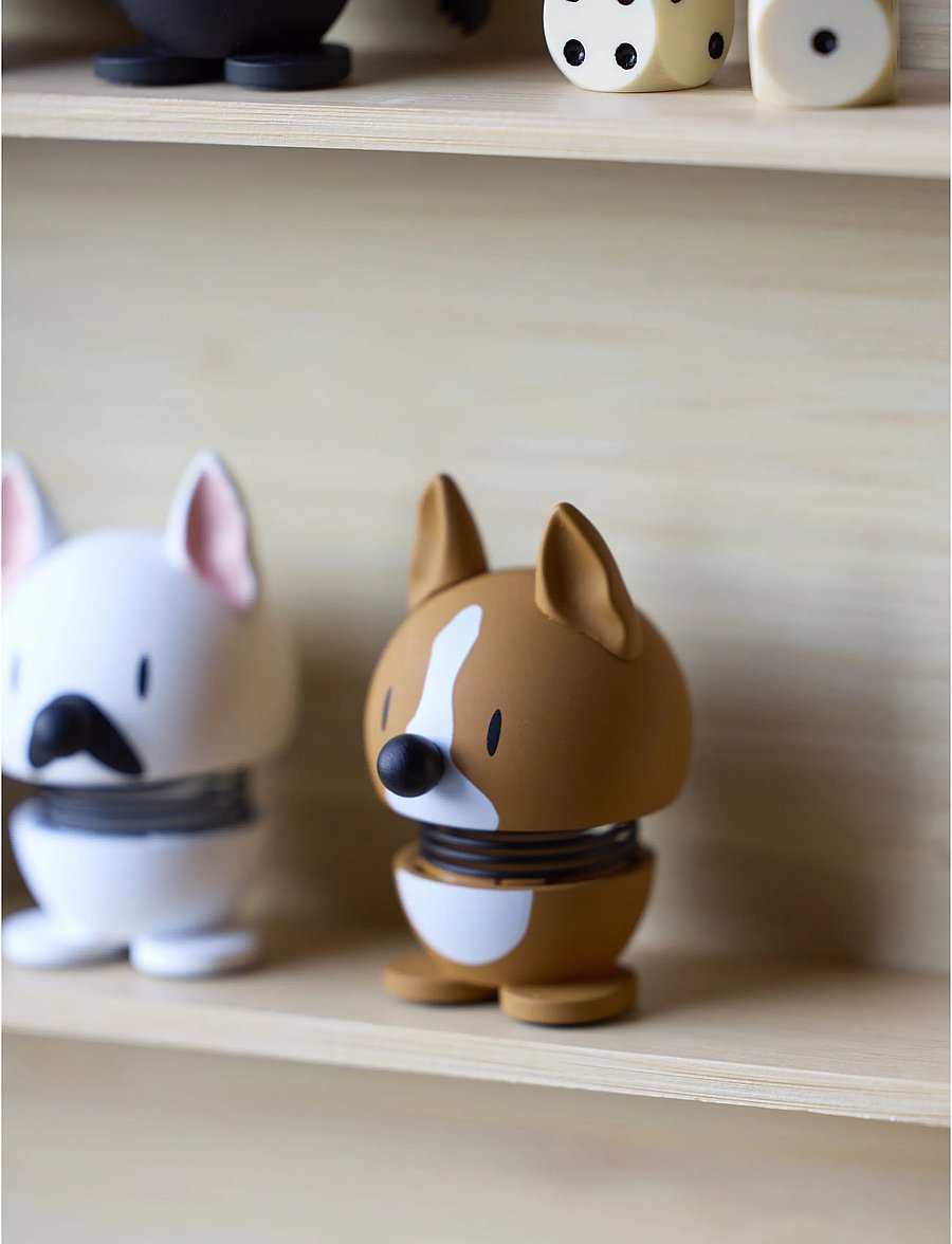 Hoptimist - Hoptimist Corgi XS Brown - figuren & skulpturen - brun - 0