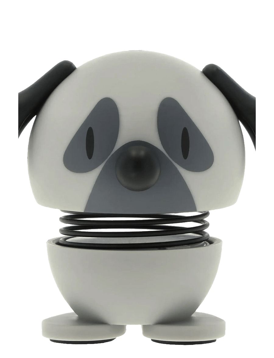 Hoptimist - Hoptimist Pug XS Grey - figuren & skulpturen - grÅ - 1