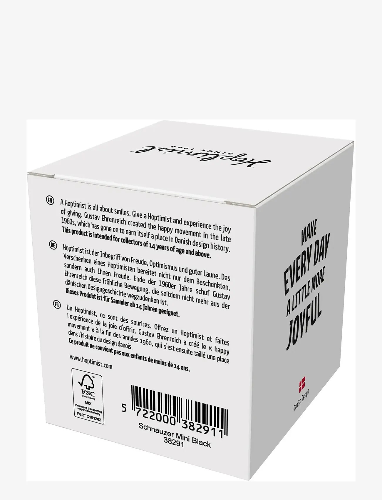 Hoptimist - Hoptimist Schnauzer XS Black - skulpturer & figurer - svart - 3