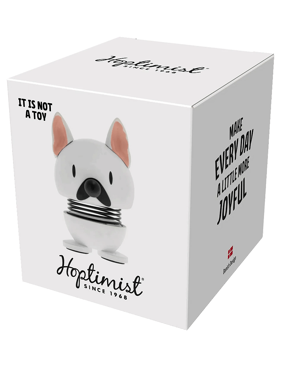 Hoptimist - Hoptimist French bulldog XS White - figuren & skulpturen - vit - 4