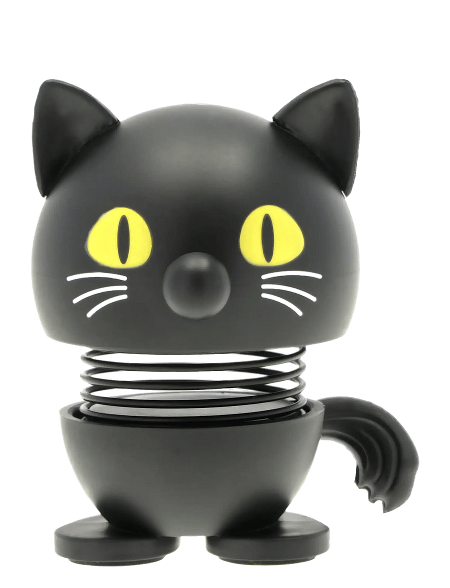 Hoptimist - Hoptimist Cat XS Black - holzfiguren - svart - 1