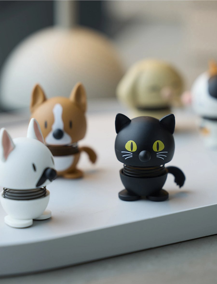 Hoptimist - Hoptimist Cat XS Black - holzfiguren - svart - 0