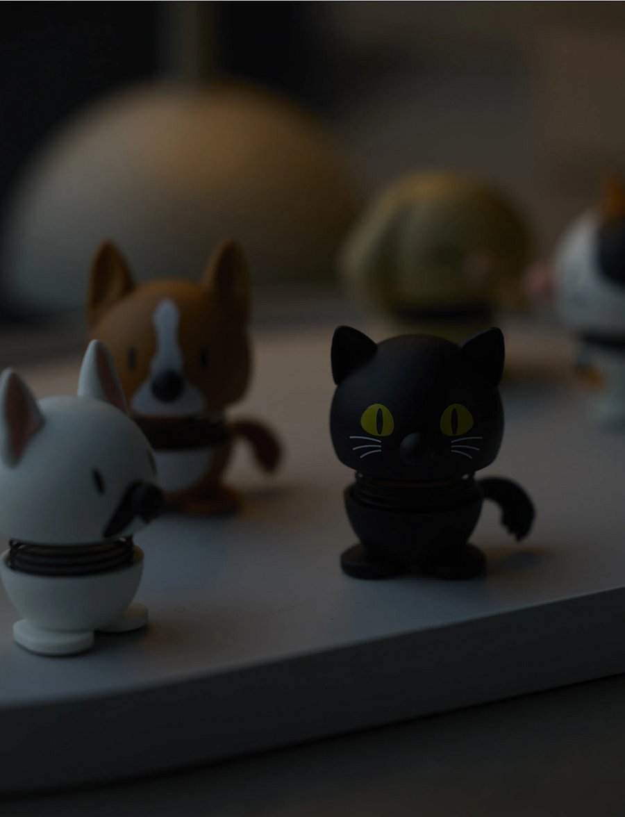 Hoptimist - Hoptimist Cat XS Black - holzfiguren - svart - 4