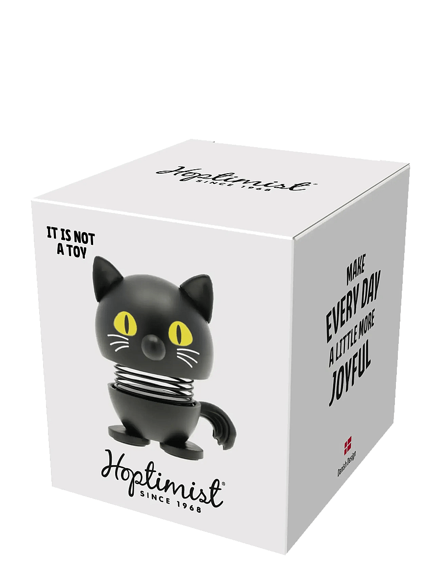 Hoptimist - Hoptimist Cat XS Black - holzfiguren - svart - 3