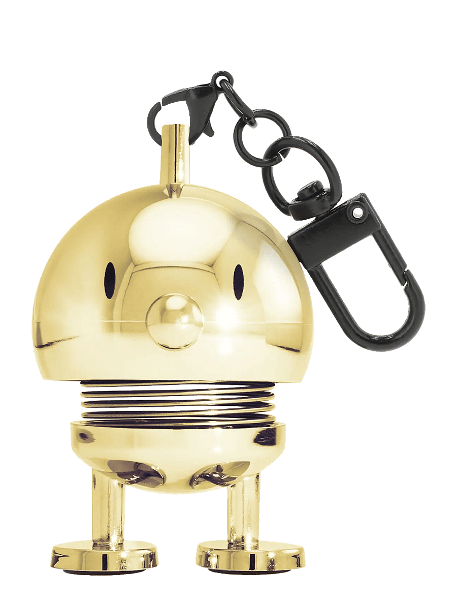 Hoptimist - Hoptimist Bag charm Gold - figuren & skulpturen - guld - 1