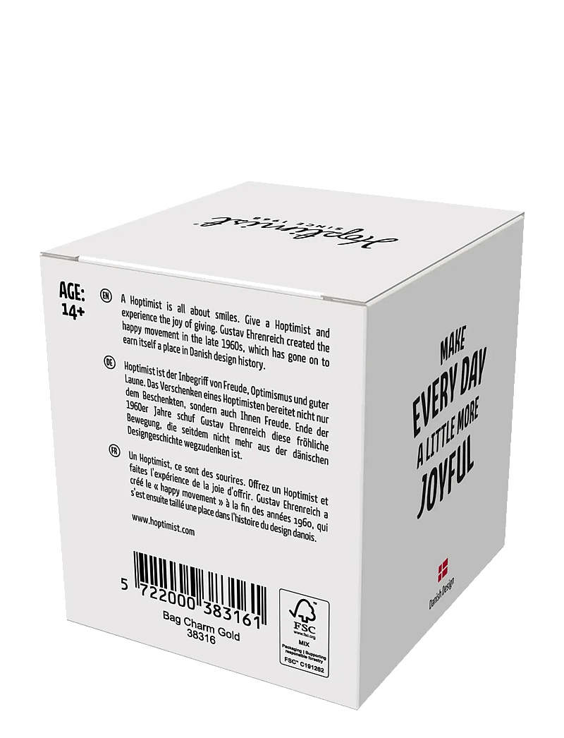 Hoptimist - Hoptimist Bag charm Gold - figuren & skulpturen - guld - 4