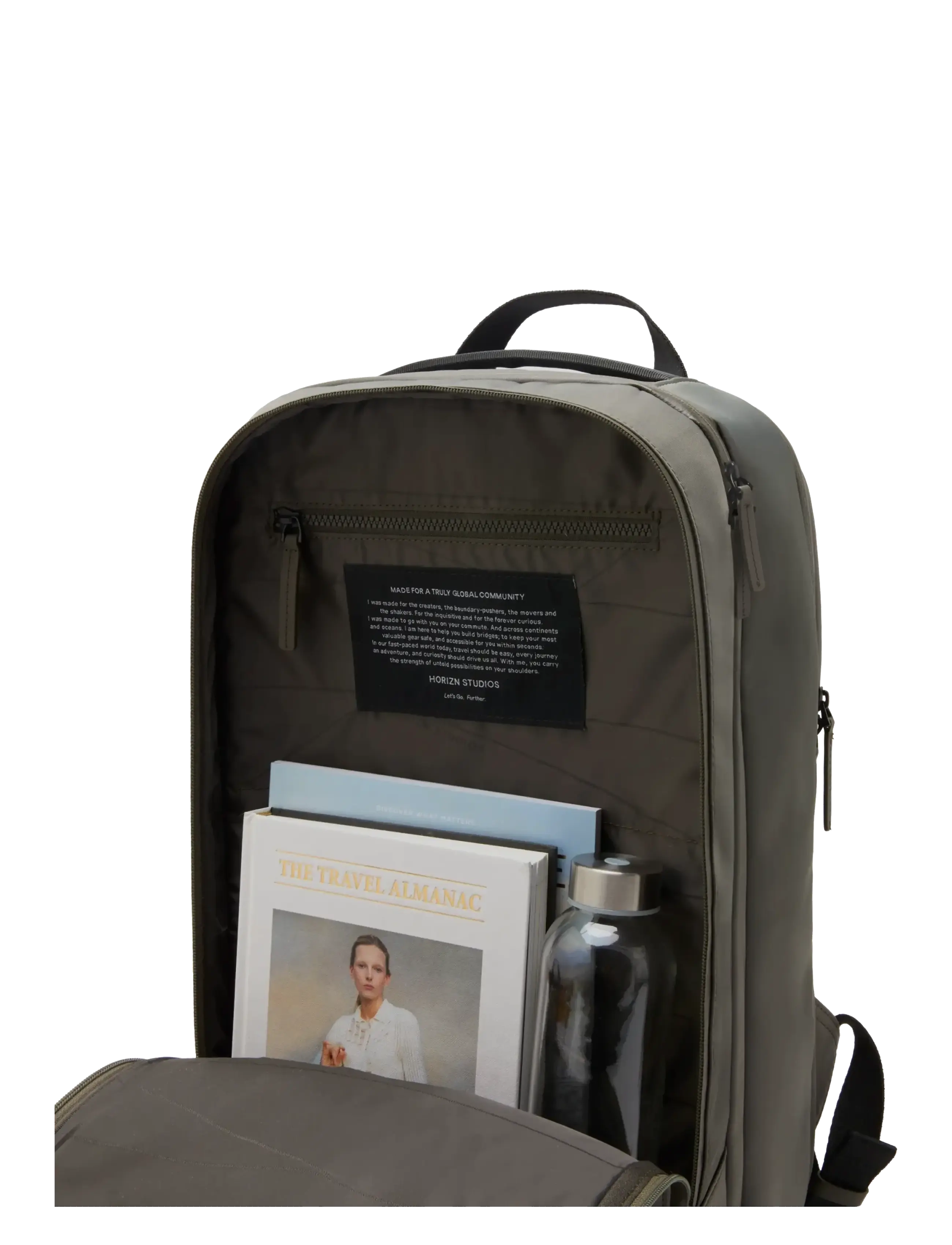 Horizn Studios - Gion Backpack Travel - käsipagasi-seljakotid - dark olive - 5