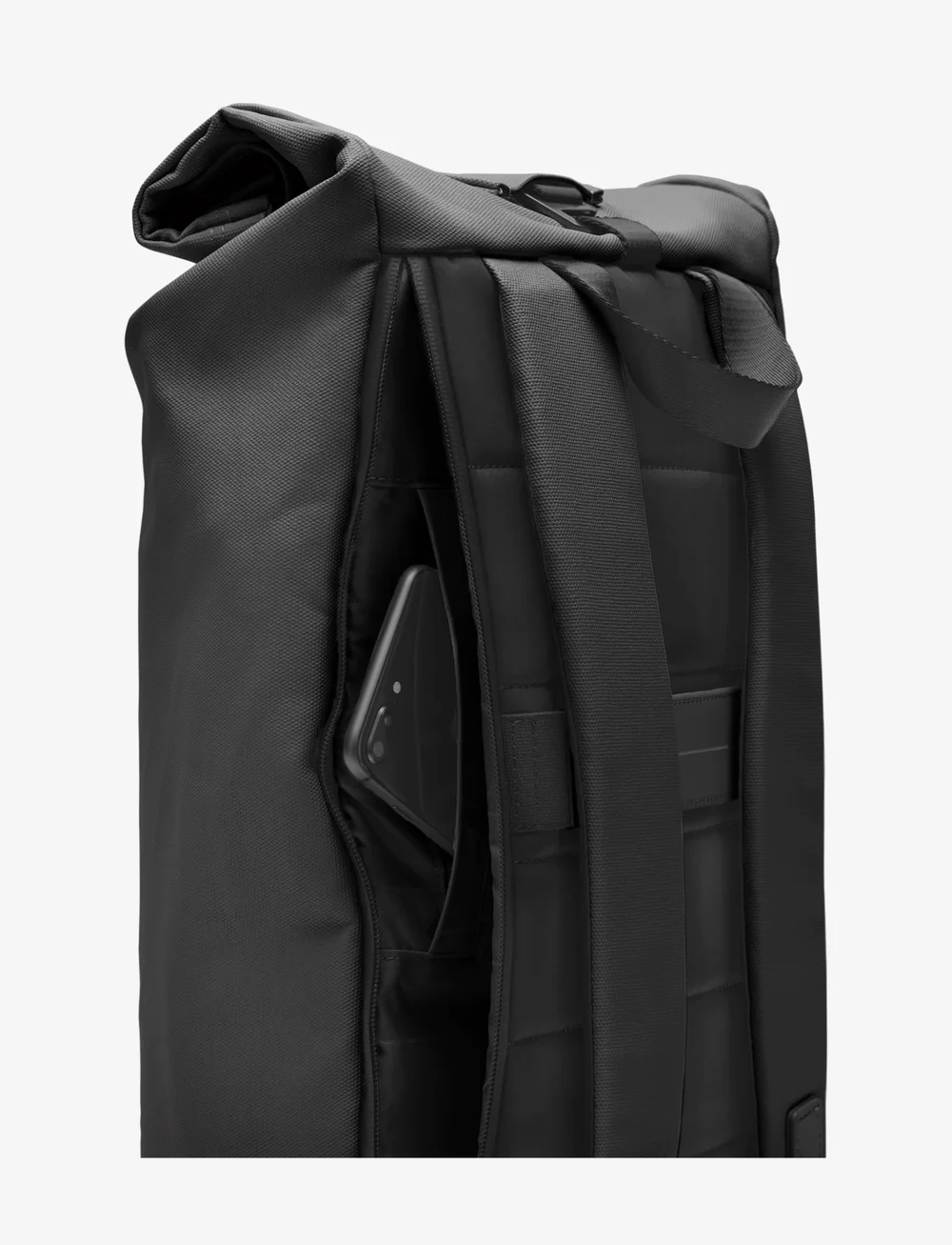 Horizn Studios - Sofo Rolltop Backpack - vardagsstil - all black - 3