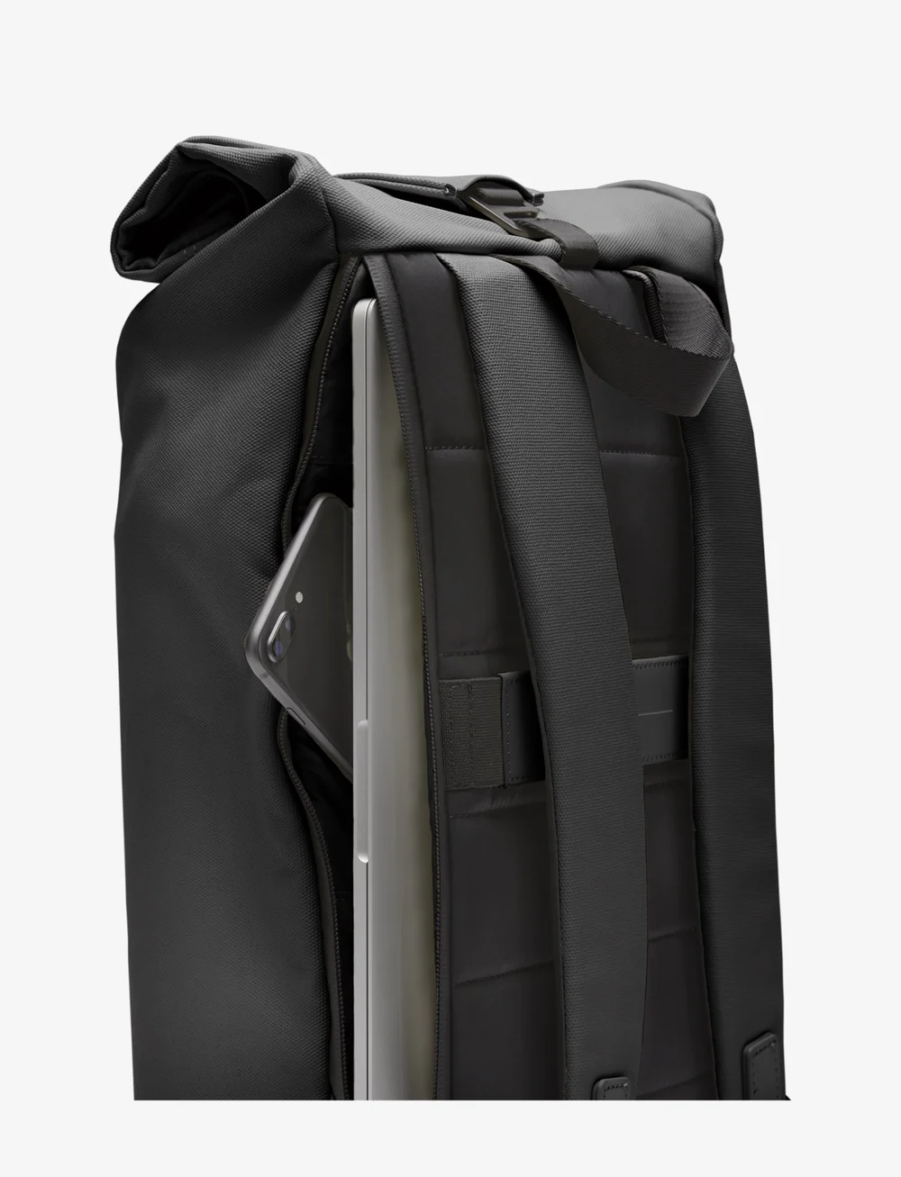 Horizn Studios - Sofo Rolltop Backpack - vardagsstil - all black - 4