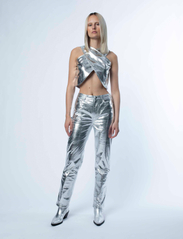 Hosbjerg - Jasmin Pants - slim fit trousers - silver - 2