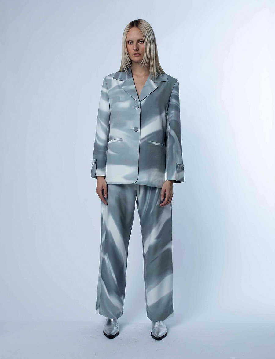 Hosbjerg - Johanna Adele Blazer - Üherealised pintsakud - silver satellite - 0