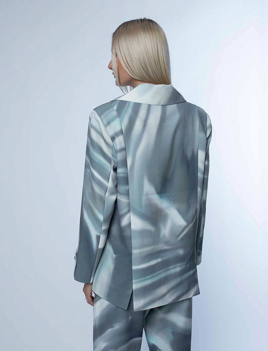 Hosbjerg - Johanna Adele Blazer - Üherealised pintsakud - silver satellite - 4