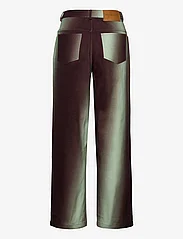 Hosbjerg - Joy Fade Pants - džinsa bikses ar platām starām - green/brown fade - 1